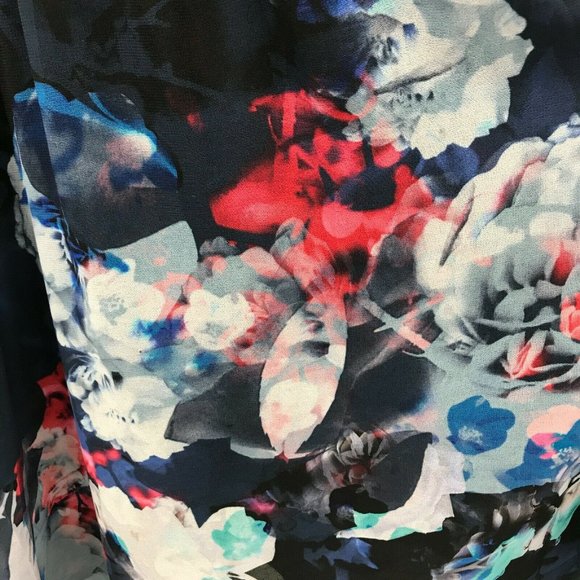 Bardot Watercolor Floral Fit And Flare Dress 6/S - Picture 4 of 9